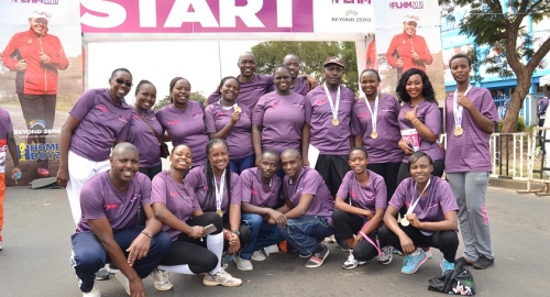 Kenya Power staff who participated in the beyond zero half marathon